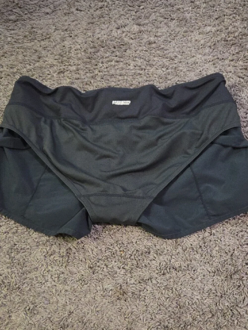 lululemon athletica Black Athletic Shorts with Curved Hem
